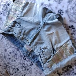 Red Camel Boho Design Low Rise Stretch Shorty Bootie Shorts Sz 5 EUC